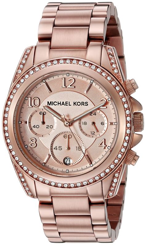 michael kors horloge dames rose goud